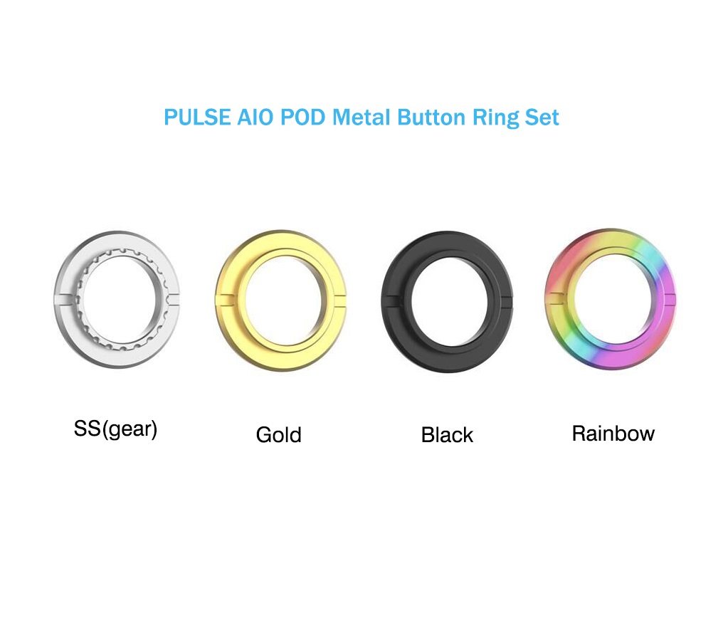 Vandy Vape Pulse AIO Metal Button Ring Set, pulse aio kit, pulse aio